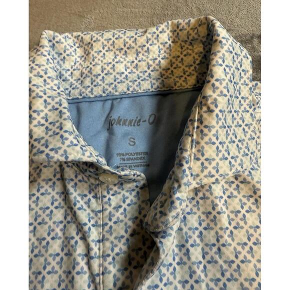 johnnie-O Other - Johnnie-O Polo Shirt Men's Small  Geometric All Over Print Golf Performance